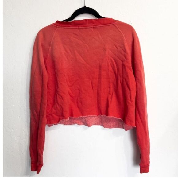 WILDFOX Monte Matador Womens Crop Sweatshirt Fleece Graphic XS Cherry Red Boho - Picture 5 of 7